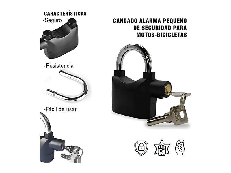 ProtegeMax™ Cobertor Impermeable + Candado con Alarma de Seguridad